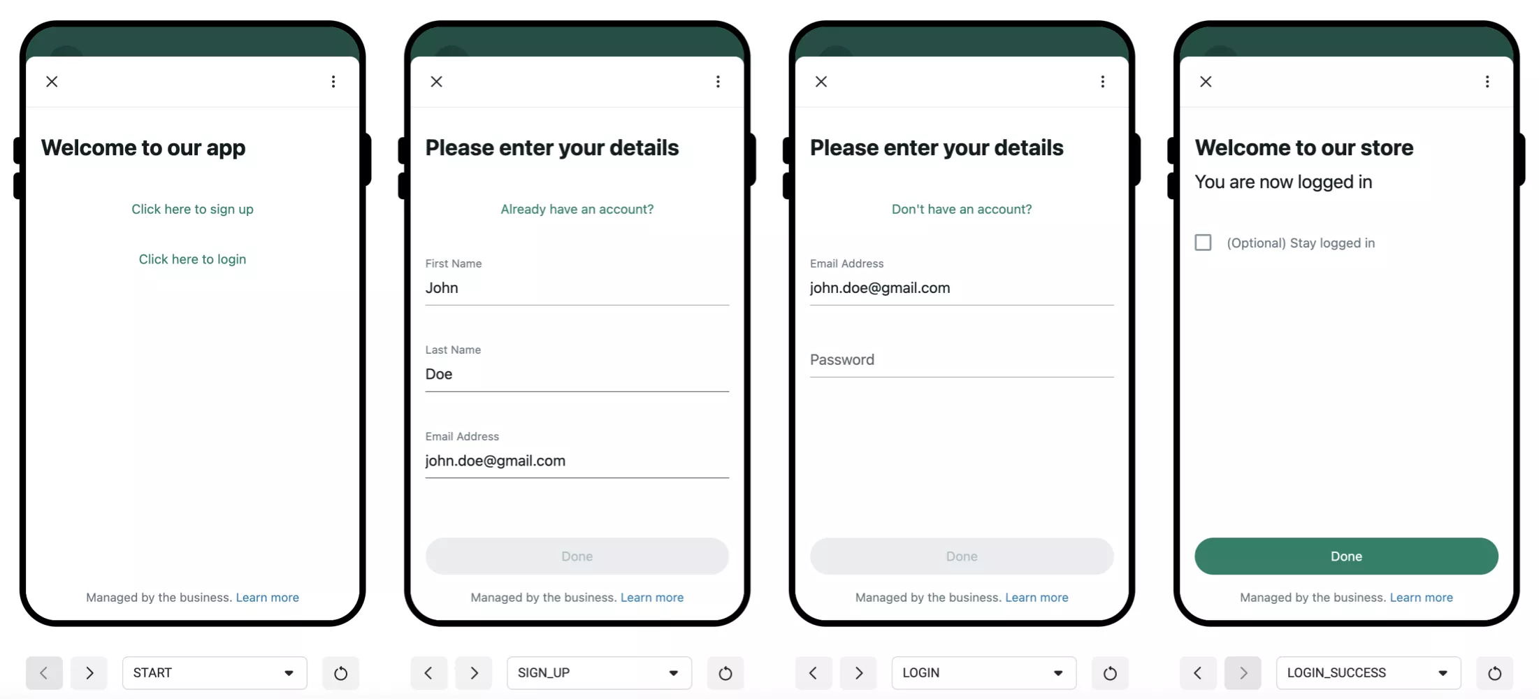 Sign Up Flow